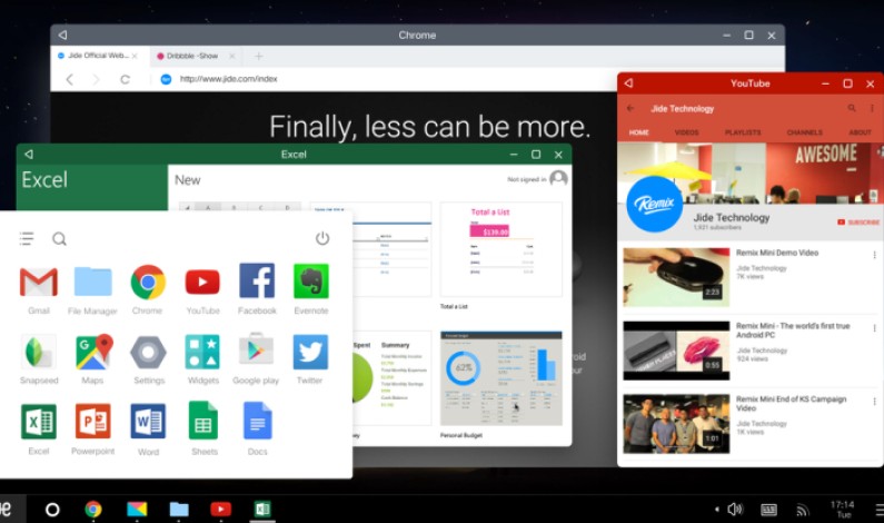 Jide’s Slick Remix OS Tweaks Android For PC-Style Productivity