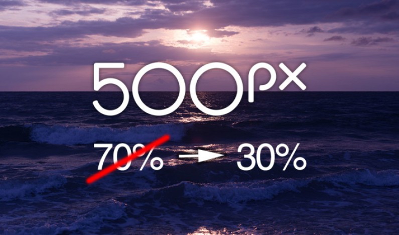 500px Cuts Royalty Rate from 70% to 30% for Non-Exclusive Photos