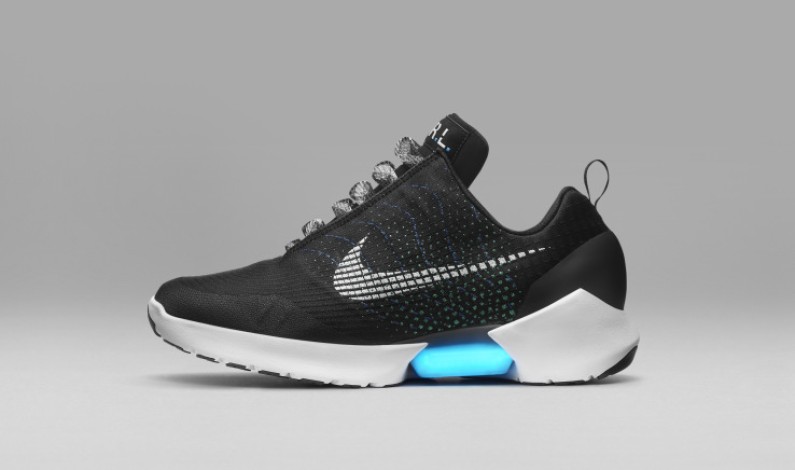Nike just unveiled the first real power-lacing sneaker, the HyperAdapt 1.0